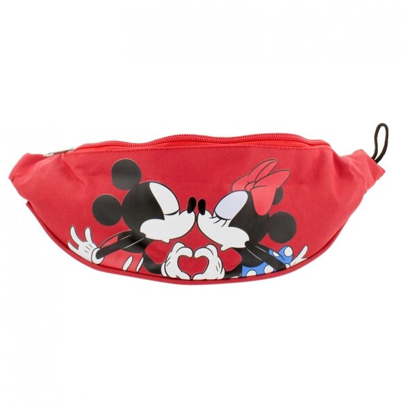 Disney Mickey and Hearts and Kisses Belly Bag NWT - Picture 1 of 3